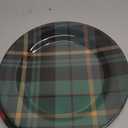 Tiangrid Christmas Plates Dinnerware Set 9 Inches Christmas Plaid Plates Holiday Plate Xmas Tableware Dessert Plate Christmas Party Supplies, 6 Assorted Designs(Classic Plaid)