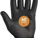 KLEENGUARD G40 Polyurethane Coated Gloves,High Dexterity, Black, 12 Pairs/Bag, 5 Bags/Case XL