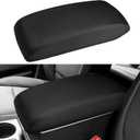 INTGET Car Center Console Armrest Cover for Subaru Outback/Legacy Accessories 2015 2016 2017 2018 2019 Leather Middle Console Arm Rest Box Lid Seat Cover Protector Cushion Saver (Black)