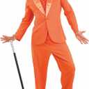 fun shack Orange Tuxedo Costume For Men, Orange Suit Outfit, 90s Movie Character Costume, Halloween Attire (X-Large)