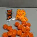 83pcs Dia De Los Muertos Decorations Ofrenda Kit - Day of The Dead Altar Decor Set,2 Marigold Garland 30 Marigold Flowers & Stems,Table Runner,12 Monarch Butterfly 6 Candle (Table Runner-Flower)