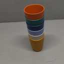 Homienly Plastic Cups Alternatives Unbreakable Drinking Glasses Wheat Straw Cup Sets for Kitchen Camping Party RV Stackable Water Tumblers Dishwasher Freezer & Microwave Safe 6 PCS (12OZ, Multi) (Colorful)