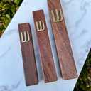 A&S Mezuzot Mezuzah Case in Western Wall Design Waterproof Judaica Door Mezuza for Home Blessing (Black Polyrasin, 7 Inches)