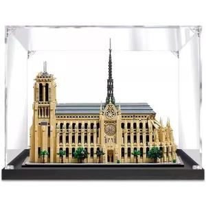 3MM Display Case for Lego 21061 Architecture Notre Dame Cathedral Building Set,Dustproof Clear Display Case Compatible with Lego 21061(Not Include The Model)