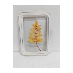 HH 11.8in Clear Wall Sign Leaf Yellow
