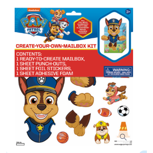 Disney Princess &  Paper Magic Paw Patrol Create-Your-Own-Mailbox Sticker Kit
