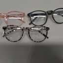 IBOANN Chic & Comfy Blue Light Glasses for Women - 3-Pack Round Frames, Screen-Ready Style with UV Protection Coating