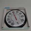 La Crosse 104-134 13.25 Round Indoor/Outdoor Analog Dial Thermometer
