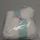 2 Skeins Soft Chunky Fluffy Fuzzy Faux Fur Yarn for Crocheting - Eyelash Furry Yarn for Knitting Blankets, Scarves and Sweaters, 3.5 Oz/ 75 Yards Per Roll (Milk White)