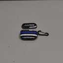 American Blue Line USA Police Stars Flag Pattern Compatible with Airpods Pro Case Cover with Keychain Headphone Cover Unisex Shockproof Protective Wireless Charging Headset Accessories (black-style1)