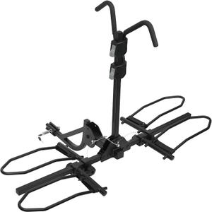 BV Bike Hitch Mount Rack Carrier for Car, Truck, SUV - Tray Style Smart Tilting Design (Standard/Fat Tire 2 Bike)