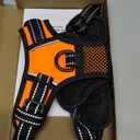 PHOEPET No Pull Dog Harnesses for Small Dogs Reflective Adjustable Front Clip Vest with Handle 2 Metal Rings 3 Buckles [Easy to Put on & Take Off] (S, Orange)