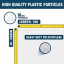 Crawl Space Vapor Barrier, 10 mil 10'x100', Thick Plastic Sheeting, Drop Cloth Vapor Barrier Covering for Crawl Space Encapsulation, Heavy Duty Plastic sheeting, Black and White Panda Film