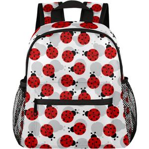 Animal Ladybug Toddler Backpack - for Girls & Boys 2-4,4-6 Years | Preschool, School, Daycare | Mini Small Bag with Leash | Personalized Kids Hiking Carrier | Clear, Modern Designs