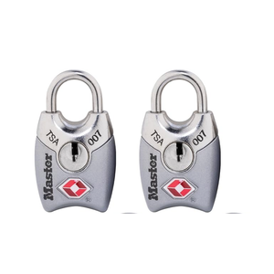 Master Lock 4689T TSA Approved Keyed Lock, 2 Pack