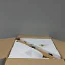 Retro Floor Lamp Unique Bamboo Color Floor lamp Bohemian Hanging Arc Floor Lamp with Antique Rattan Style Vertical Standing tall Lamp for Bed Room Farmhouse Study Living Room Indoor decoration