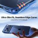 TORRAS for iPhone 17 Pro Case Crystal Blue, Ultra-Thin, 2025 Upgraded Non-Yellowing, Military-Grade Protection, Slim Case for iPhone 17 Pro Phone Case, Soft, Anti-Scratch, Blue