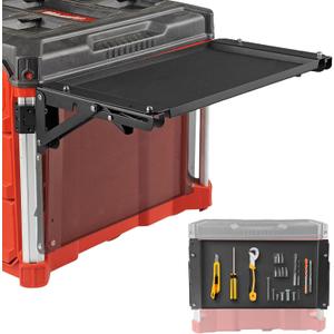 Folding Magnetic Table Compatible with Milwaukee Packout Toolbox, Powerful Magnetic Tool Tray Side on Your PACKOUT System