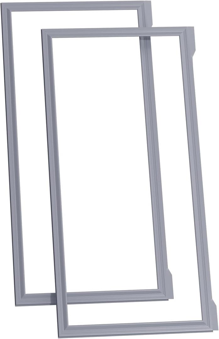 2 Pack-W10830162 Refrigerator Door Gasket Replacement for Whirlpool, Kenmore, Kitchen-Aid Refrigerator Door Seal, 39.7"x16.9" Fridge Door Gasket Seal fit Model WRF535SMBM00, KBFS20EVMS13, IX6HHEXDSM00