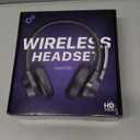 Bluetooth Headset, Wireless Bluetooth V5.4 Headphones with Microphone, Noise Canceling Multipoint Connect Wireless Headset with Mic for Work/Mobile/Laptop/Call Center/Noisy Office/Zoom - Black