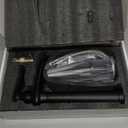 BWE Vessel Sink Faucet Waterfall Matte Black Bathroom Faucets Single Hole Single Handle Bathroom Sink Faucet Tall Vessel Faucet with Pop Up Drain and Water Supply Line (11.81 inch Vessel Version)