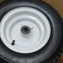 GICOOL 16x6.50-8 Tubeless Tire and Wheel, 1" Bearing, 4" Centered Hub,16x6.5-8" Lawn Mower Tires, Universal Fit Riding Mower and Garden Tractor Front Wheels, 4 Ply, V-Turf Pattern, 2 Pack