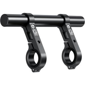 BRCOVAN Aluminum Alloy Handlebar Extender Extensions with 8'' Long Cross Bar with Double Clamp Mounting Base Fit 0.875'' / 1'' / 1.125'' / 1.26'' Handlebars for Bike Bicycle Motorcycle Scooter ATV