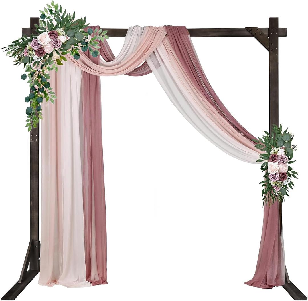7.2FT Square Wooden Wedding Arch