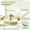 Automatic Bird Bath with Quiet Pump,Parakeet Bird Bathtub for Cage with Adjustable Shower Head & Water Flow Valve,Large Bird Baths Detachable for Easier Cleaning,BPA-Free