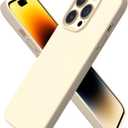 ORNARTO Compatible with iPhone 14 Pro Case 6.1, Slim Liquid Silicone 3 Layers Full Covered Soft Gel Rubber Phone Case Protective Cover with Microfiber Lining 6.1 inch-Baby Yellow