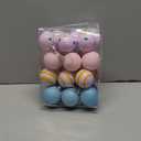 24 Pcs Mini Pastel Christmas Ornaments Decor for Tree Christmas Pink Bulb Balls Hanging Candy Ball Rainbow for Home Xmas Tree Party Centerpiece Wreath Garland Holiday, 1.57 Inch (Macarons)