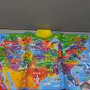 QUOKKA Educational Toys for Kids 5-7 Year Old - USA World Maps Learning Wall Chart for Toddlers Age 3 4 6+ - Interactive Speech Therapy Poster Boy Girl - Autism Game 8-10-12