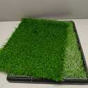 Artificial Grass Puppy Pee Pad for Dogs and Small Pets - 20x25 Reusable 3-Layer Potty Training Pad with Tray - Dog House and Pet Supplies by PETMAKER (Medium)