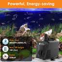 AquaMiracle Submersible Water Pump Aquarium Water Pump with Flow Control, Pond Pump Fountain Pump for Pond, Fountain, Waterfall, Statuary, Water feature, Hydroponics (800GPH, 55W)