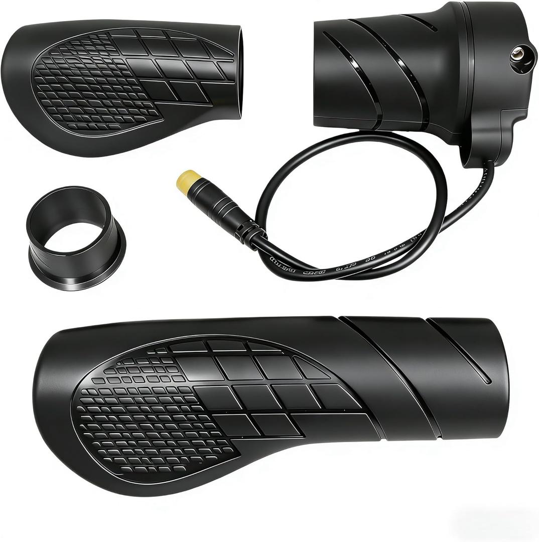 FT76X Half Twist Throttle for EBike  22.2mm Grip, 12V-72V, Universal 3-Pin Waterproof Connector, Fits Mountain Bike, Scooter, E-Scooter & Electric Bicycle