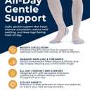 Pembrook Light Compression Socks for Men & Women - 3 Pairs | 8-15 mmhg Compression Dress Socks for Men | Support Socks (Large, Black/Tan/Navy - 3 Pairs)