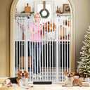 SHYUJAJIE 59 Inch Extra Tall Pet Gate for Cats,29.5-43" Adjustable Wide Dog Gates,No Drilling Pressure Mounted Walk Through Tall Cat Gate for Doorways,Hallway,Stairs
