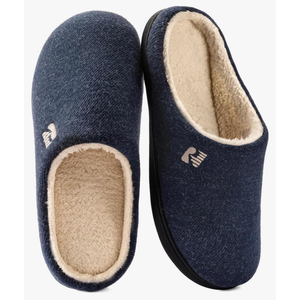 RockDove Men's Sherpa Lined Memory Foam Clog Slipper, 9-10