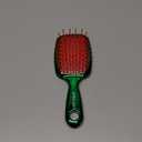 UNbrush Mini Holiday Hair Brush for Pain-Free Brushing On All Wet/Dry Hair Types (Holly Green)