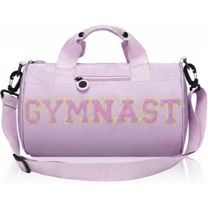 Purple Gymnastics Bag for Girls Gym Sport Gift Dance Gymnastics Bags for Toddler Kid Girls Teens Student Athletes Workout Christmas Gift