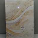 3Pcs Gold Abstract Marble Canvas Wall Art Modern Grey and Gold Fluid Painting Picture Wall Decor neutral Marble Poster Print Artwork for Bedroom Living Room Office Hotel Home Decoration