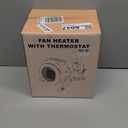 Greenhouse Heater with Thermostat, Auto Temperature Control Kit with Digital Display, Fast Heating, Overheat Protection, for Grow Tent, Greenhouse, Flower Room, Patio, Winter Plants (Black)