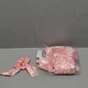 20 Pack Pink Bow Scrunchies for Thick Hair, Satin Silk Ponytail Holders with Ribbon for Girls and Women