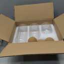 Glass Jar Set of 3 - Airtight Sealed Cork Lids, Round Bottles for Coffee Beans, Nut Storage, Canisters with Wooden Cork & Ball Lids, Glass Containers