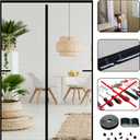 Screen Door Mesh Magnetic Closure 34 x 80 inch, Self Closing Fiberglass Mosquito Net with Magnet for Doors, Heavy Duty Bug Fly Screens Curtain for Doorway, Keep Bugs Out, Pet Friendly (Gray)