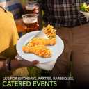 Stock Your Home 9-Inch Paper Plates Uncoated, Everyday Disposable Plates 9" Paper Plate Bulk, White, 100 Count