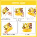 Honey Bee 1st Birthday Party Decorations, Bumble Bee 12 Monthly Milestone Photo Banner Baby First Year Down Theme Photo Table Centerpiece for Baby Bee Day First Theme Party