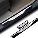 Car Door Sill Scuff Protector Accessories for Mazda 3 2015-2024, Door Entry Guard Plate Trim Cover, Auto Interior Accessory Kick Panels 4pcs Set (Silver)