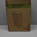 CTSNSLH 4 Tier Plastic Storage Bins and Boxes Organizer - 36Qt Stackable with Lids for Bedroom, Living Room, Office - Foldable Containers