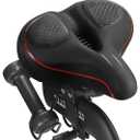 Oversized Bike Seat for Peloton Bike & Bike+, Comfort Seat Cushion Compatible with Peloton, Road or Exercise Bikes, Bicycle Wide Saddle Replacement for Men & Women, Accessories for Peloton
